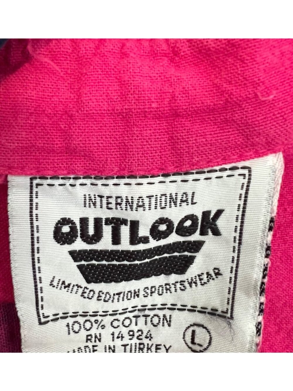 Vintage 80's International Outlook Color Block Button Down Shirt Large - Picture 5 of 9